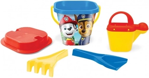 Set de nisip Patrula Cățelușilor/Paw Patrol 5 piese plastic în plasă 17x26x17 cm 12m+ Wader