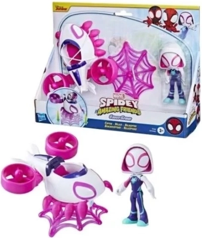 Marvel Spidey și prietenii lui uimitori – figurina Ghost-Spider cu vehicul