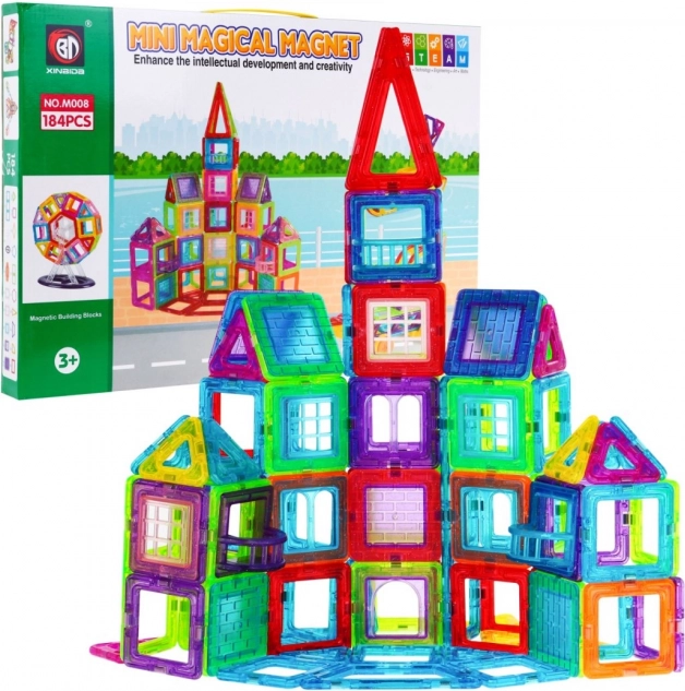 Cărămizi magnetice MEGA Set 184 piese