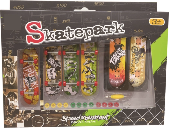 Set de skateboard pentru copii, 6 piese