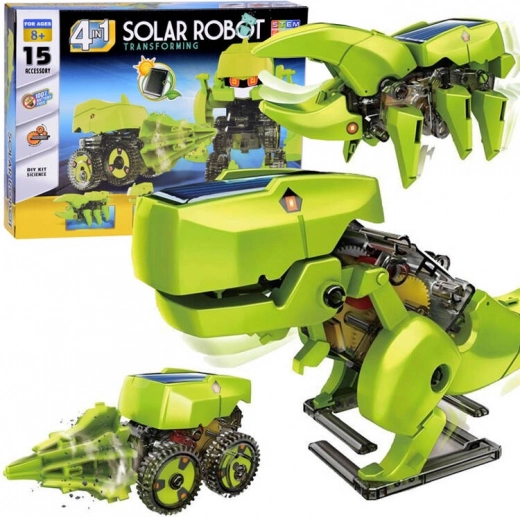 Jucărie educativă dinozaur solar 4în1