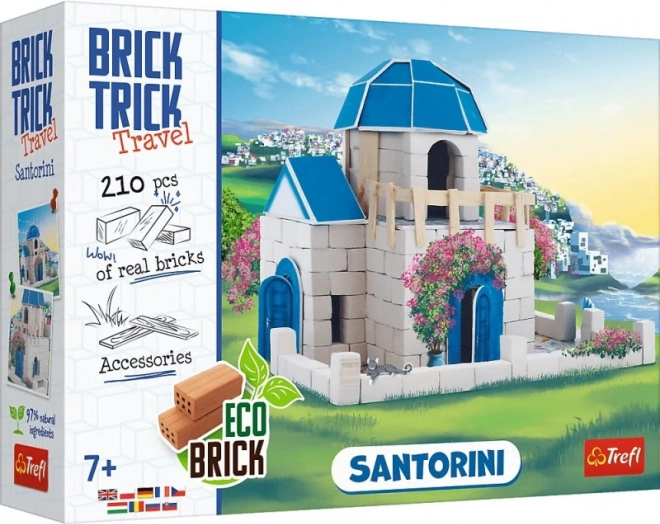 Set de construcție din cărămizi BRICK TRICK Travel Santorini, 210+ piese