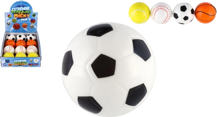 Minge din spumă extrem de săltăreață cu motiv sportiv, 6 cm