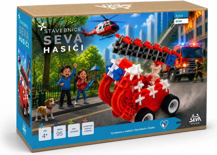 SEVA mini Pompieri – set de construcție 95 de piese