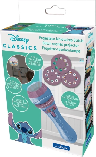 Lanternă Lexibook cu proiector de povești Stitch