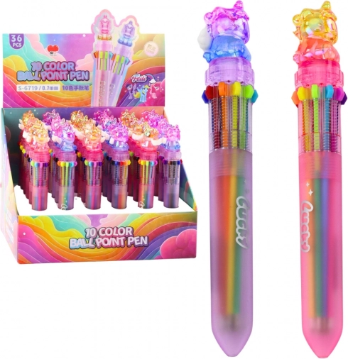 Pix automat multicolor Unicorn pentru copii 10 în 1