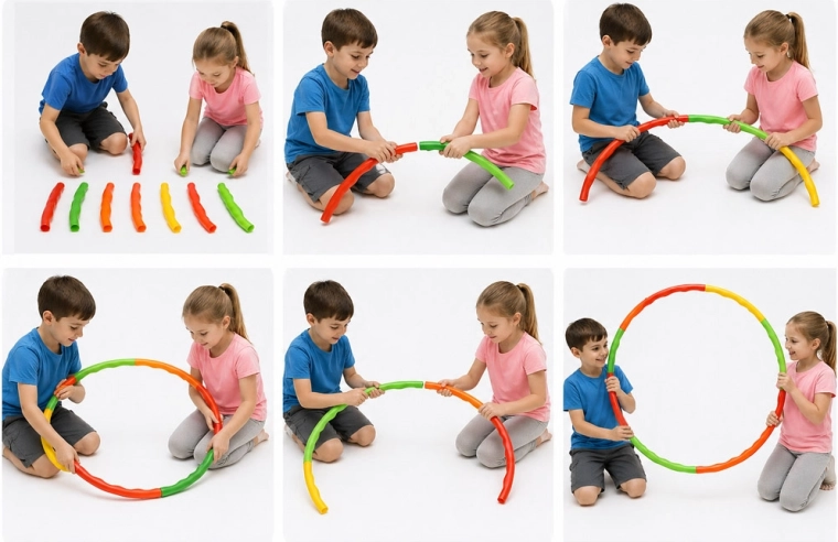 Construcție segmentată pliabilă (DIY)