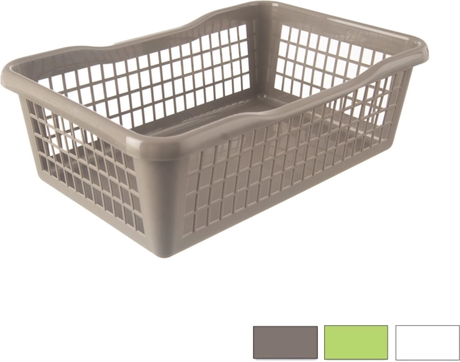 Coș din plastic pentru depozitare 30 × 20 × 10 cm, mix de culori