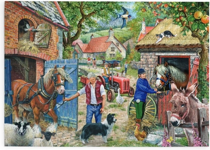 House of Puzzles Aleea cu meri – puzzle cu 500 de piese mari