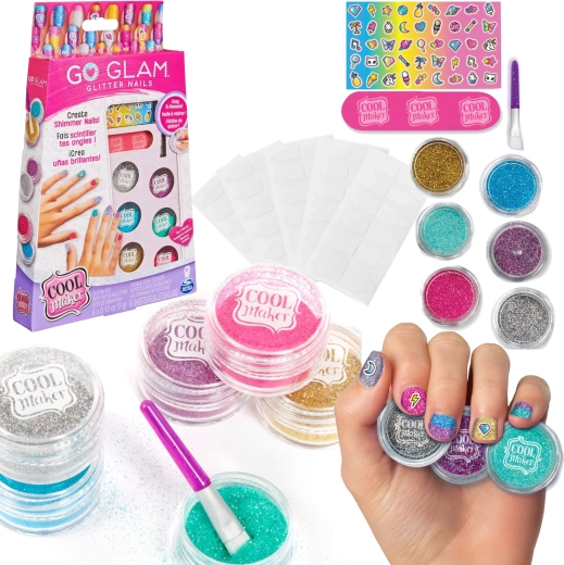 Cool Maker Go Glam set pentru decorarea unghiilor cu sclipici și autocolante