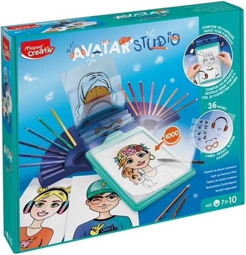 Creativ Avatar Studio – tablă de desen iluminată pentru crearea de avatare