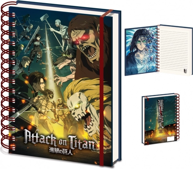 Caiet cu spirală Attack on Titan