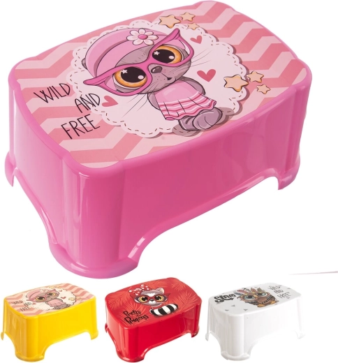 Trepți din plastic pentru copii Cute, capacitate de încărcare 80 kg, mix