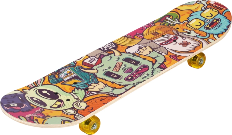 Skateboard Monsters 31" – monștri colorați