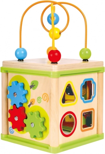 Cub motric din lemn 5 în 1 BINO