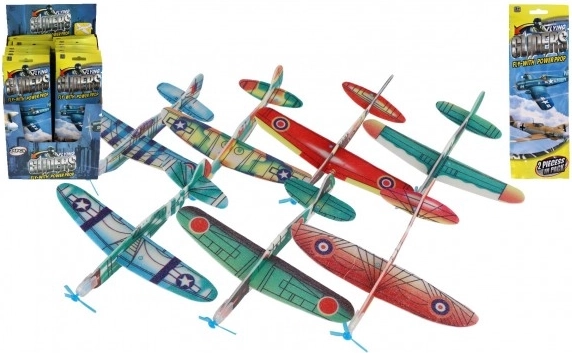 Avion de aruncat din spumă 18 cm – mix de modele