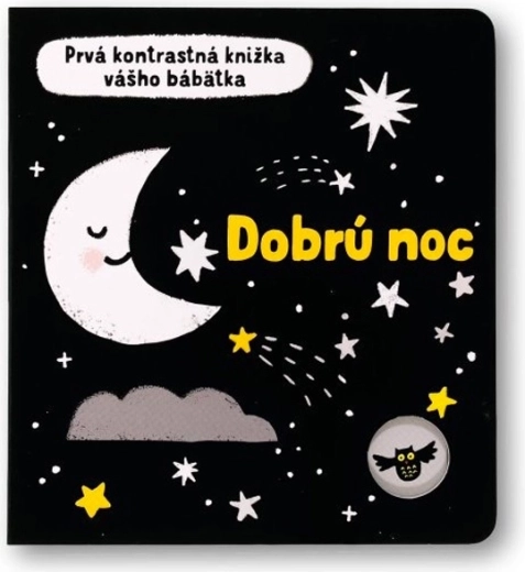 Noapte bună – prima cărticică contrastantă pentru bebeluș