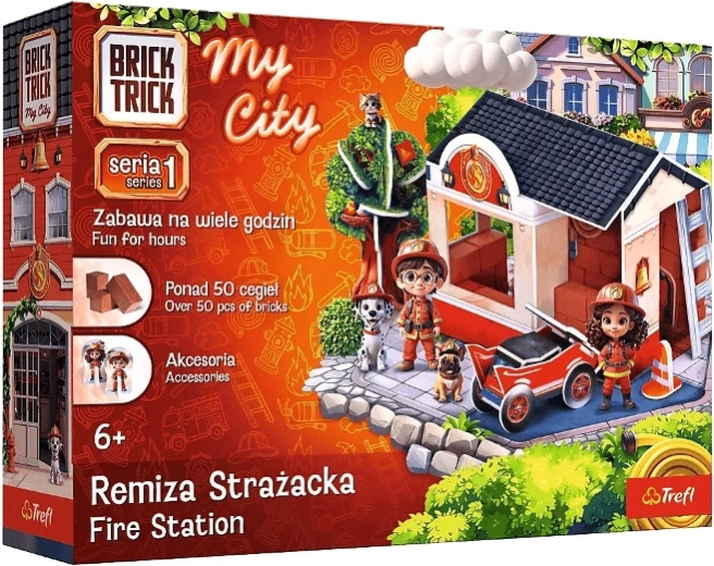 Brick Trick My City cazarmă de pompieri