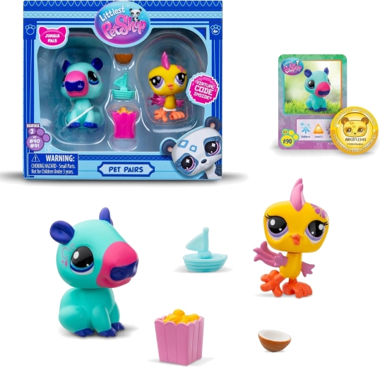 Hasbro Littlest Pet Shop Pet Jungle set de figurine și accesorii