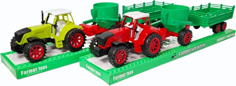 Tractor cu două remorci