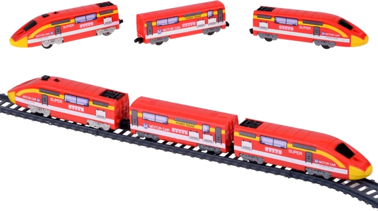 Tren electric modern cu 2 viteze și lumină