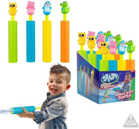Pistol cu apă din spumă cu animăluț, 25 cm
