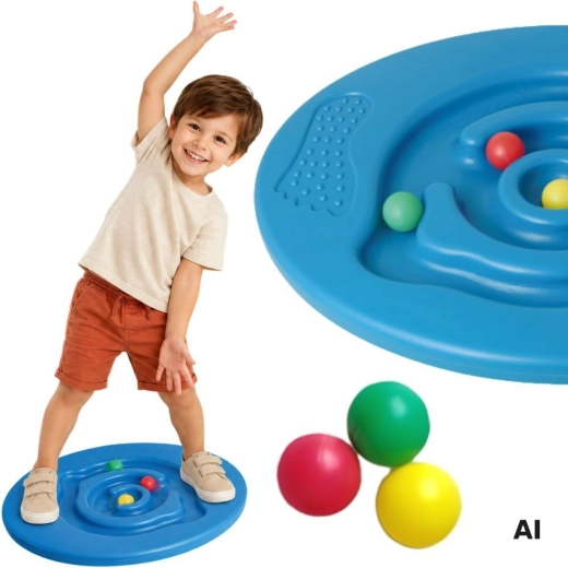 Woopie placă de echilibru cu labirint și bile - 1 bucată