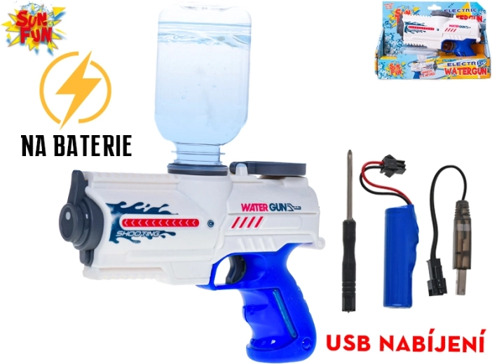 Sun Fun pistolă de apă electrică cu baterie reîncărcabilă 200 ml