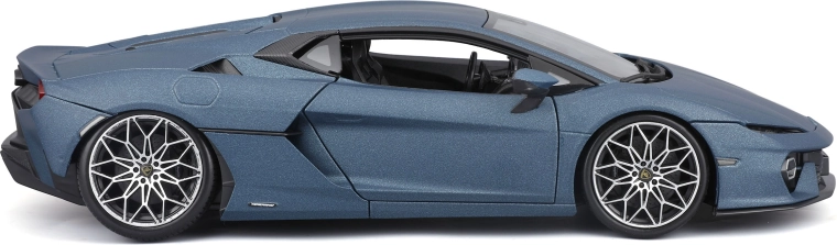 Roți precise și vopsea albastru mat