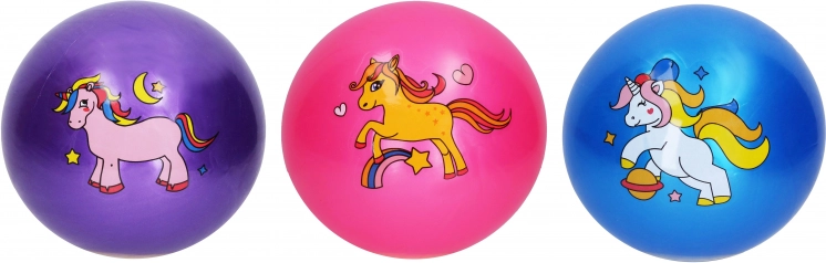 Minge din cauciuc cu motiv unicorn 22 cm