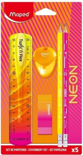 Set de rechizite școlare Neon