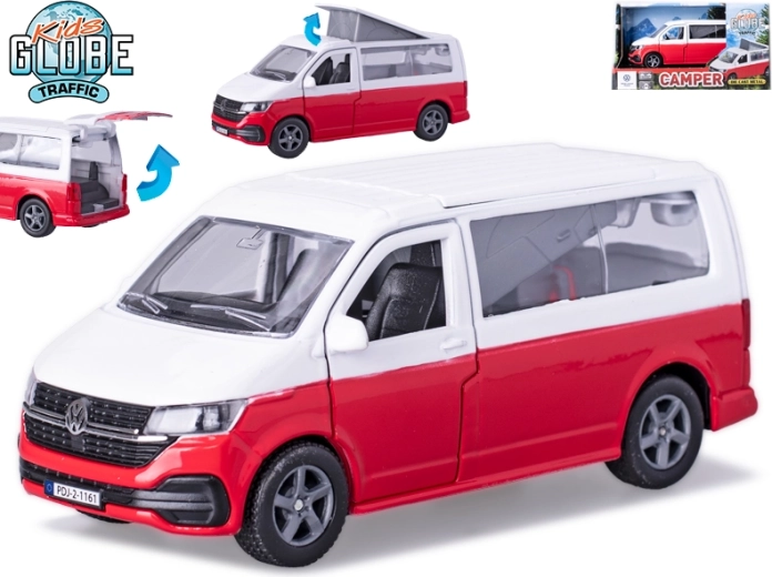 Furgonetă metalică VOLKSWAGEN cu mecanism de întoarcere 13,5 cm – Kids Globe Traffic