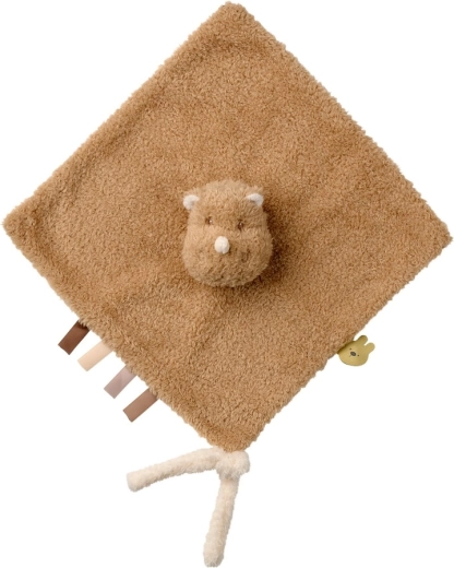 Păturică de alint Nattou Teddy rinocer 28 × 28 cm