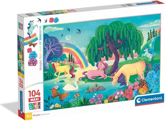 Puzzle maxi 104 piese Noli Jednorożce Clementoni