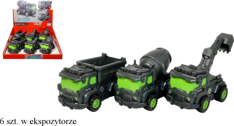 Mașină de construcții cu mecanism de întoarcere (fricțiune)