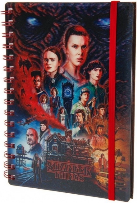 Bloc spirală Stranger Things 4 efect 3D