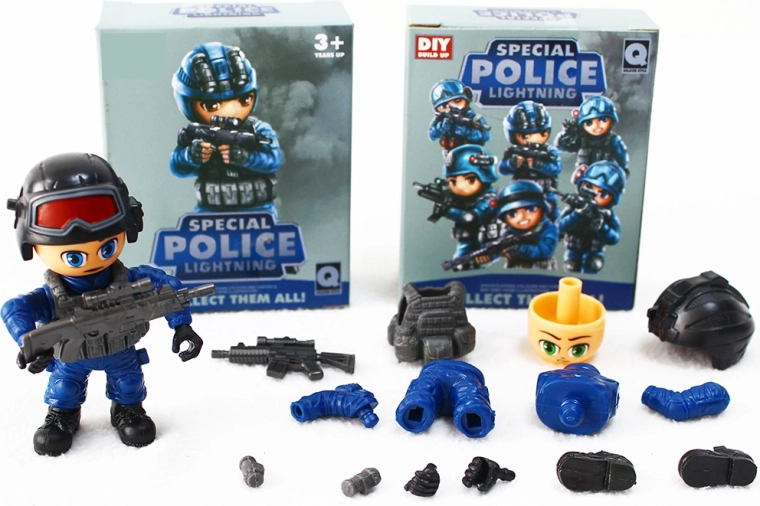 Figurine unitate specială de poliție – set 12 tipuri