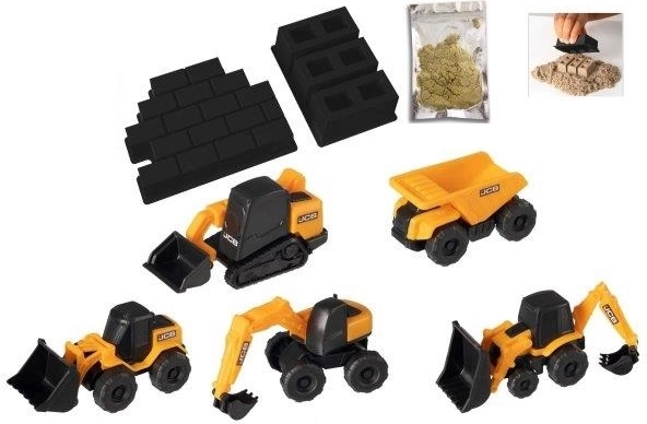 5 mini utilaje JCB într-un singur pachet