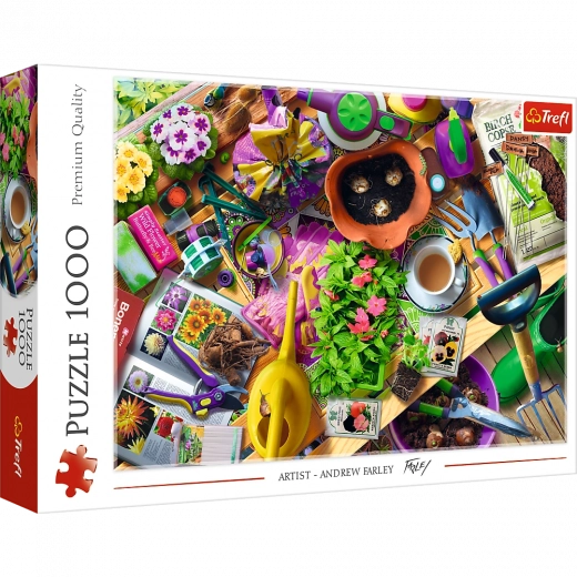 Puzzle 1000 piese – Curățenie în grădină TREFL