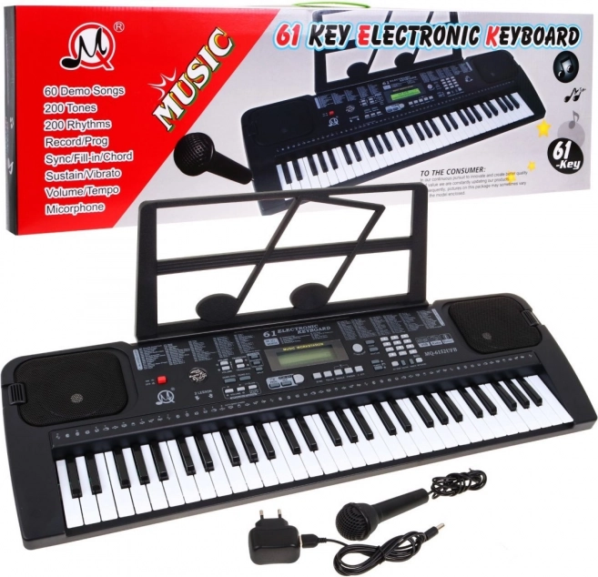 Clapetă electronică cu microfon pentru copii 5+ MP3 Metronom Radio USB