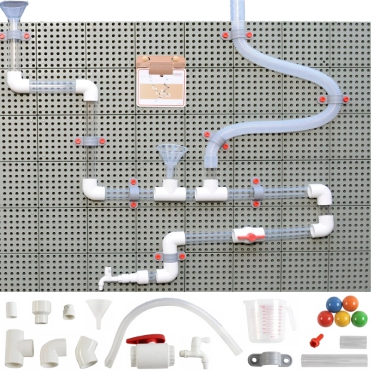 Sistem MASTERKIDZ STEM – set de tuburi pentru panou, 80 piese