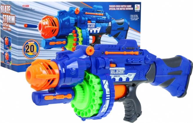 Blaster mare pentru copii BLAZE STORM cu 40 de darduri din spumă