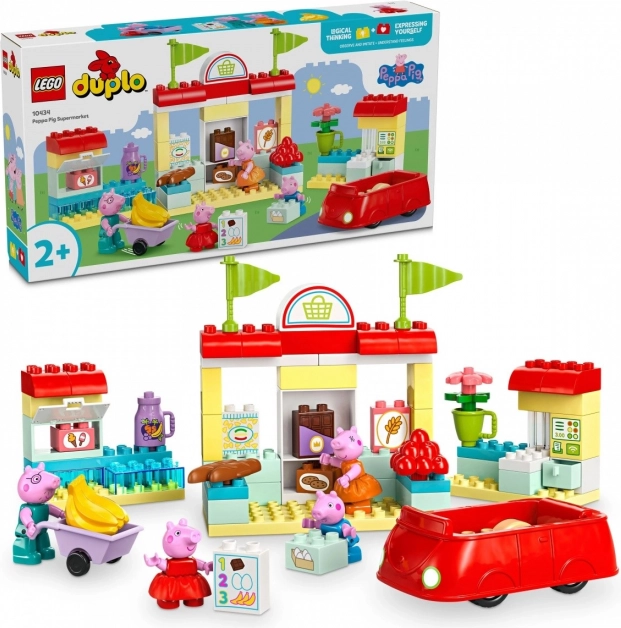 LEGO® DUPLO® 10434 Peppa Pig și supermarketul