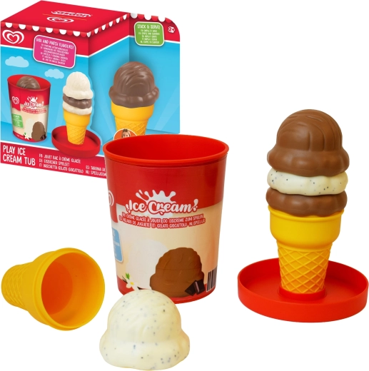 Casdon Algida set de joacă – înghețată la pahar (vanilie și ciocolată)