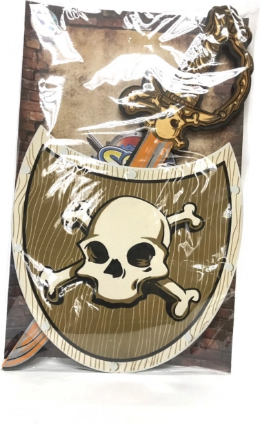 Sabie și scut de spumă pirat