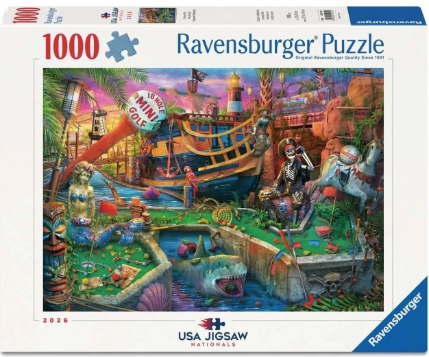 Puzzle Ravensburger USA Jigsaw Nationals: Minigolf pirați, 1000 de piese