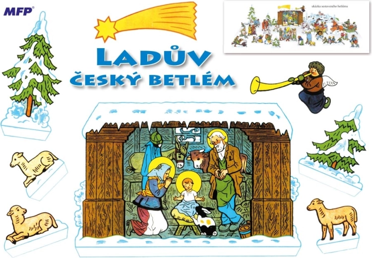 Iesle din hârtie după Lada – șablon de decupat A4