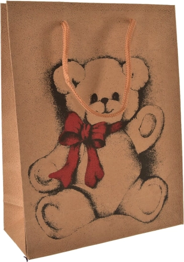 Pungă cadou cu motiv de ursuleț 18 × 10 × 23 cm