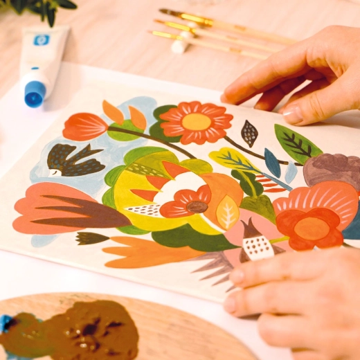 Pictură ușoară și distractivă după modele