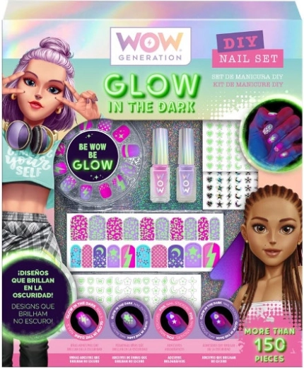 Wow Generation – set pentru decorarea unghiilor care strălucește în întuneric